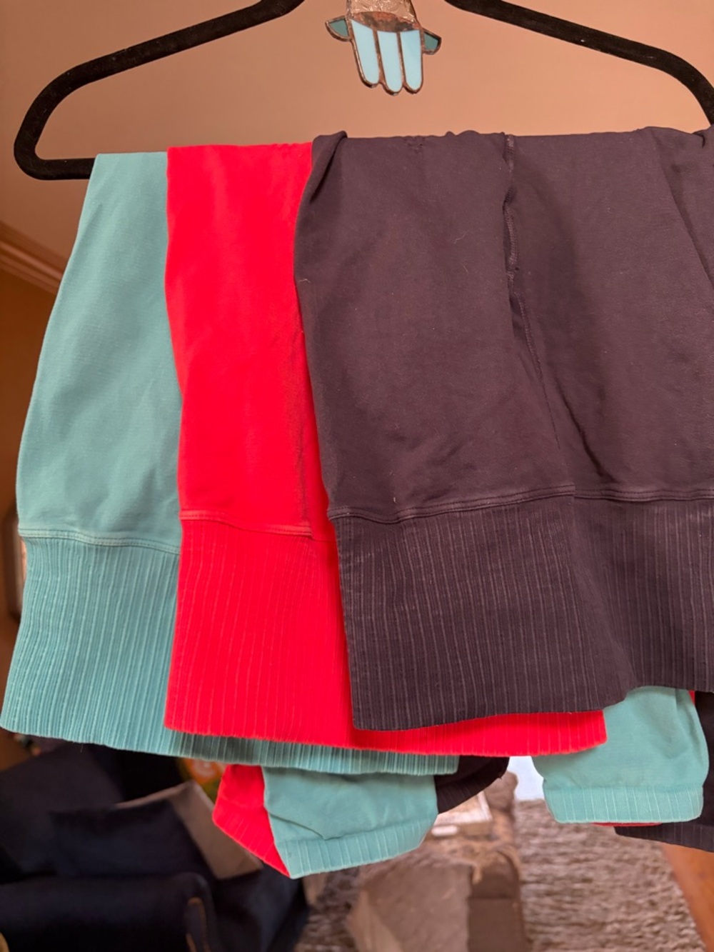 FP movement  free people leggings gym red blue black XS/s set of 3 pairs